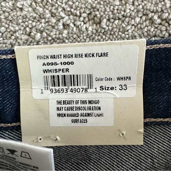 AGOLDE Pinch Waist High Rise Kick Flare Jeans Whisper Size 33 - Picture 2 of 8